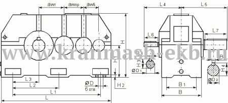 Редуктор Ц3У 315Н Редуктор Ц3У 315Н