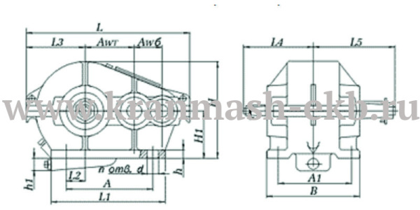 Редуктор Ц2 250 Редуктор Ц2 250
