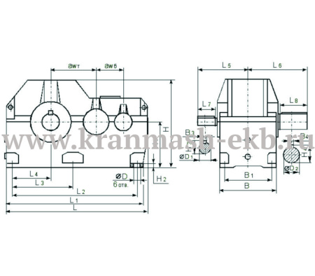 Редуктор Ц2Н 710 Редуктор Ц2Н 710