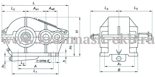 Редуктор Ц2 500 Редуктор Ц2 500