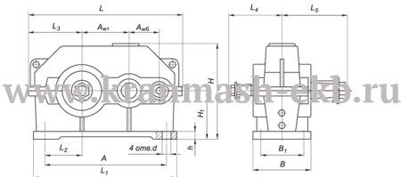 Редуктор 1Ц2У 200 Редуктор 1Ц2У 200