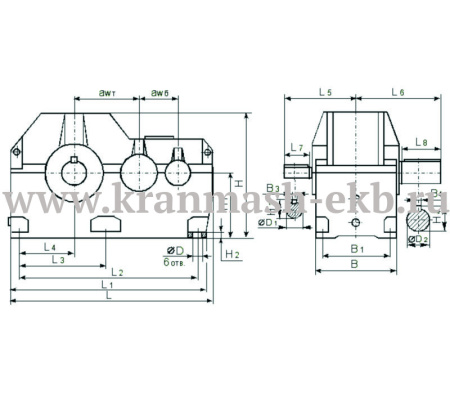 Редуктор Ц2Н 630 Редуктор Ц2Н 630